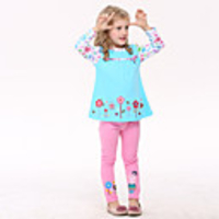 Nova Kids Blue 100% Baumwolle Langarm-T-Shirt