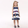 Nova Kids Stripe Freizeit 100% Baumwolle Weste Kleid