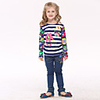 Nova Kids Stripe Rundhals 100% Baumwolle Langarm-T-Shirt