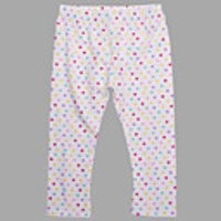 Nova Kids wei?e Tupfen 100% Baumwolle Crop-d?nne Hosen