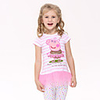Nova Kids White 100% Baumwolle Kurzarm-Kleid