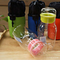 Novel Shaped Glass Cup Sealing zufällige Farbe,  L6cm x W6cm x H15.5cm