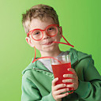 Novelty Design Soft Straw Brille Trinkschlauch