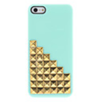 Novetly Design Goldene Nieten-Up Stairs Pattern Hard Case mit Nail Kleber für iPhone 5/5S (verschiedene Farben)