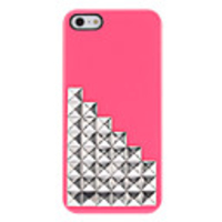 Novetly Design Silberne Nieten-Up Stairs Pattern Hard Case mit Nail Kleber für iPhone 5/5S (verschiedene Farben)