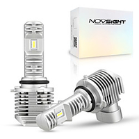 novsight 9005 9006 led-lampen,  hb4 hb3 h4 h7 h11 helligkeit 50w 12000 lumen led-scheinwerferlampen umrüstsatz 6000k 6000k lampe für auto led-lampen nebelscheinwerfer 2er-pack Lightinthebox