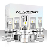 novsight led auto glühbirnen 2 stücke a500-n30s für h1-h3-h4-h7-h11-9005-9006 55w 10000lm led-scheinwerfer für universelle allgemeine motoren alle jahre mit einrichtungsvideo Lightinthebox