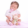NPKCOLLECTION 20 Zoll Lebensechte Puppe Baby Baby Mädchen lebensecht Geschenk Handgefertigt Ganzkörper Silikon Silikon Silica Gel mit Kleidung und Accessoires für Geburtstags- und Festgeschenke für Lightinthebox