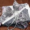 NSF Purple Rose Stickerei BH-Set