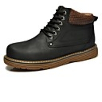 Nubuk-Leder-Männer Motorrad Low Heel Strapazierfähige Ankle Boot