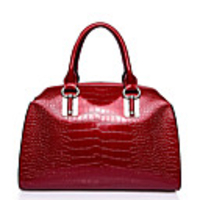 Nucelle Elegante Red Cow Leather Crocodile Dual-Use-Tasche