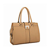 Nucelle Fashion Cow Leather Tote Almond
