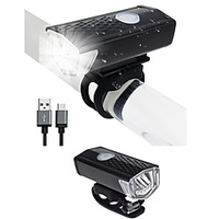 Outdoor-Fahrrad Licht wasserdicht Frontscheinwerfer Taschenlampe USB wiederaufladbar 300 Lumen Fahrradlampe Frontscheinwerfer Taschenlampe Fahrradlicht Fahrradzubehör 4St. 2St. 1St Lightinthebox