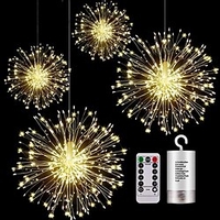 Outdoor Lichterketten wasserdichte LED hängende Starburst Lichterketten 150 LED Kupferfee DIY Girlande Lichter wasserdicht mehrere Modi Outdoor Twinkle Light Lightinthebox