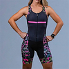 ärmelloses Radtrikot mit Shorts Triathlon Triathlonanzug schwarz Fahrrad schnell trocknend Sport gemusterte Kleidung Bekleidung Lightinthebox