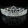 Süß Aleación Kronen-Tiaras mit Acryldiamant / Kristall / Strass / Ausgehöhlt 1 Stück Hochzeit / Besondere Anlässe / Valentinstag Kopfschmuck / Damen / Mädchen / Elfenbein / Rund / Silber Lightinthebox