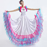 Österreich Waltz Königin Weiß Polyester Frauen Ethnische Kostüm