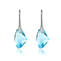 Österreichischen Kristall Alloy unregelmäßiges Muster Ohrringe (verschiedene Farben)