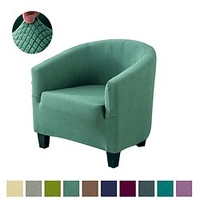 Stretch Clubsesselbezug Wannenstuhl Sliocover einfarbig einfarbig strapazierfähiger waschbarer Möbelschutz Lightinthebox