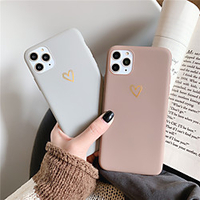 Telefon Hülle Handyhüllen Für Apple Rückseite iPhone 12 Pro Max 11 SE 2020 X XR XS Max 8 7 6 Stoßresistent Herz Volltonfarbe TPU Lightinthebox