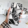 Telefon Hülle Handyhüllen Für Apple Rückseite iPhone 12 Pro Max 11 SE 2020 X XR XS Max 8 7 6 Ultra dünn Muster Geometrische Muster Marmor TPU Lightinthebox