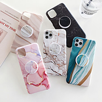 Telefon Hülle Handyhüllen Für Apple Rückseite iPhone 12 Pro Max 11 SE 2020 X XR XS Max 8 7 Stoßresistent Linien / Wellen Geometrische Muster Marmor TPU Lightinthebox