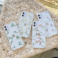 Telefon Hülle Handyhüllen Für Apple Rückseite iPhone 12 Pro Max 11 SE 2020 X XR XS Max 8 7 Stoßresistent Transparent Durchsichtig Blume TPU Lightinthebox