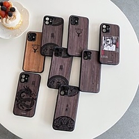 Telefon Hülle Handyhüllen Für Apple Rückseite iPhone 12 Pro Max 11 SE 2020 X XR XS Max Stoßresistent Holzmaserung TPU Lightinthebox