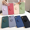 Telefon Hülle Handyhüllen Für Apple Rückseite Silikon Silikonhülle iPhone 12 Pro Max 11 SE 2020 X XR XS Max 8 7 Stoßresistent Inhaber anrufen Volltonfarbe Silikon Lightinthebox