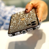 Telefon Hülle Handyhüllen Für Apple Seitenschutz iPhone 12 Pro Max 11 SE 2020 X XR XS Max 8 7 Stoßresistent Strass Volltonfarbe Metall Lightinthebox