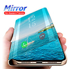 Telefon Hülle Handyhüllen Für Huawei Ganzkörper-Gehäuse Klappetui HUAWEI P40 Pro Huawei P Smart 2019 Huawei Y6 (2019) Spiegel Flipbare Hülle Auto Schlaf / Aufwachen Solide PU-Leder PC Lightinthebox