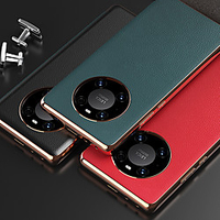 Telefon Hülle Handyhüllen Für Huawei Ganzkörper-Gehäuse Ledertasche Kumpel 40 Mate 40 Pro Mate 40 Pro Stoßresistent Volltonfarbe PU-Leder Lightinthebox