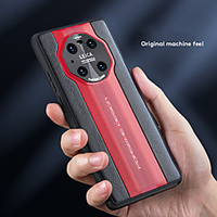 Telefon Hülle Handyhüllen Für Huawei Rückseite Silikon Ledertasche HUAWEI P40 HUAWEI P40 Pro Kumpel 40 Mate 40 Pro Kumpel 30 Mate 30 Pro Stoßresistent Wort / Satz PU-Leder Silikon Kieselgel Lightinthebox