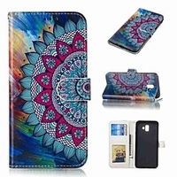 Telefon Hülle Handyhüllen Für Samsung Galaxy Ganzkörper-Gehäuse Ledertasche Brieftasche Kartenetui J5 J3 J3 (2016) Galaxy J4 Plus (2018) Galaxy J6 Plus (2018) Geldbeutel Kreditkartenfächer Flipbare Lightinthebox