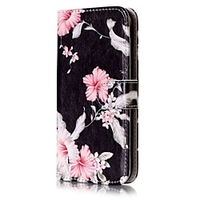 Telefon Hülle Handyhüllen Für Samsung Galaxy Ganzkörper-Gehäuse Ledertasche Brieftasche Kartenetui J7 (2016) J7 J5 J5 (2016) J3 J3 (2016) Geldbeutel Kreditkartenfächer mit Halterung Blume Hart Lightinthebox