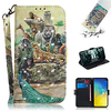 Telefon Hülle Handyhüllen Für Samsung Galaxy Ganzkörper-Gehäuse Ledertasche Brieftasche Kartenetui S7 Kante S7 S10 S10 Galaxy S10 E. Geldbeutel Kreditkartenfächer mit Halterung Karikatur 3D Lightinthebox