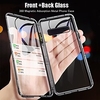 Telefon Hülle Handyhüllen Für Samsung Galaxy Ganzkörper-Gehäuse Magnetischer Adsorptionsfall S9 S9 Plus S10 S10 Plus Flipbare Hülle Transparent Magnetisch Durchsichtig Gehärtetes Glas Metall Lightinthebox