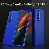 Telefon Hülle Handyhüllen Für Samsung Galaxy Rückseite Galaxy Z Fold 2 Stoßresistent Ultra dünn Mattiert Volltonfarbe PC Lightinthebox