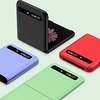 Telefon Hülle Handyhüllen Für Samsung Galaxy Rückseite Klappetui Galaxy Z Flip Flipbare Hülle Volltonfarbe TPU Lightinthebox