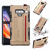 Telefon Hülle Handyhüllen Für Samsung Galaxy Rückseite Ledertasche Brieftasche Kartenetui Anmerkung 9 Anmerkung 8 Geldbeutel Kreditkartenfächer Stoßresistent Volltonfarbe Hart PU-Leder Lightinthebox