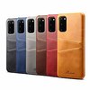 Telefon Hülle Handyhüllen Für Samsung Galaxy Rückseite Ledertasche S20 Plus S20 Ultra S20 S10 S10 Galaxy S10 E. Galaxy S10 5G Galaxy Note 10 Note 10 Kreditkartenfächer Stoßresistent Volltonfarbe Lightinthebox