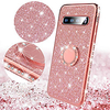 Telefon Hülle Handyhüllen Für Samsung Galaxy Rückseite S9 S9 Plus S8 Plus S8 S7 Kante S7 S10 S10 Galaxy S10 E. Strass Beschichtung Inhaber anrufen Glänzender Schein Strass Weich TPU Lightinthebox