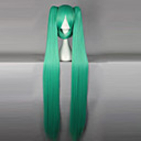 Vocaloid Miku Cosplay Perücken Damen 50 Zoll Hitzebeständige Faser Anime Perücke