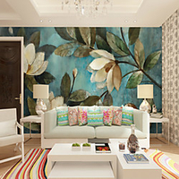 wandbild tapete wandaufkleber druck kleber erforderlich pflanze blüte blume leinwand wohnkultur Lightinthebox
