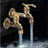 Wandhalterung antiker Messing Wasserhahn,  Garten Outdoor dekorative Schlauch 1/2 Zoll Anschluss Zapfen Schnitzen Desigh nur mit kaltem Wasser Lightinthebox