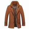 Warmer Mantel im klassischen Casual-Style-Turndown-Kragen für Herren Lightinthebox