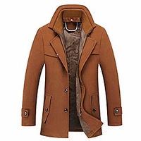 Warmer Mantel im klassischen Casual-Style-Turndown-Kragen für Herren Lightinthebox