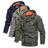 Wasserdichte Herren Wanderjacke Militärische Taktische Jacke Lässige Leichte Kapuzen Cargo Mantel Windjacke Outdoor Warme Winddichte Jacke Top Camping Jagd Angeln Armee Grün Blau Khaki Lightinthebox