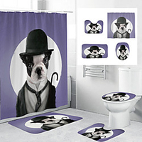 wasserdichter Stoff Duschvorhang Badezimmerdekoration und moderne und geometrische und florale / botanische Lightinthebox