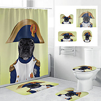 wasserdichter Stoff Duschvorhang Badezimmerdekoration und moderne und geometrische und florale / botanische Lightinthebox